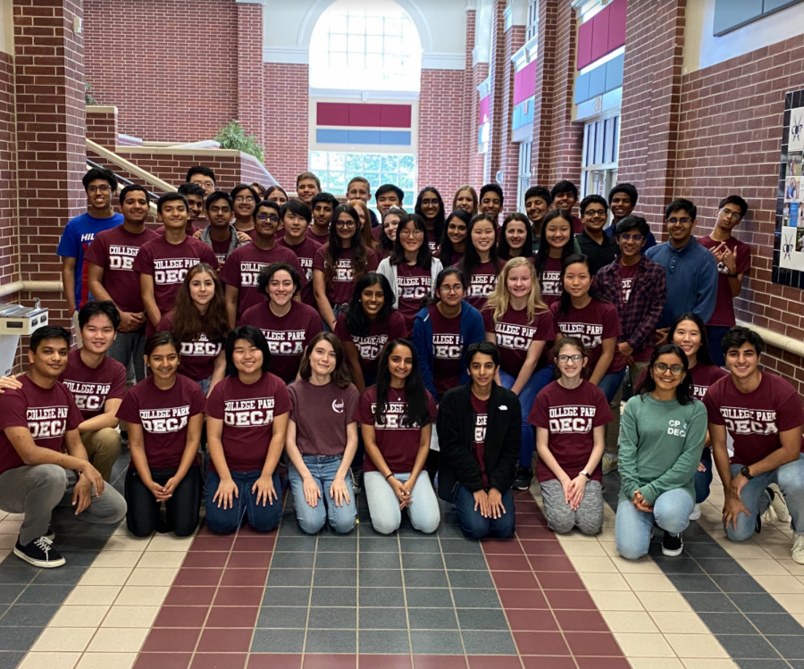 2019-2020 DECA members pictured after a club meeting.