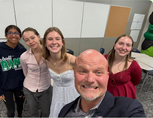 Students meet with David Vinson 